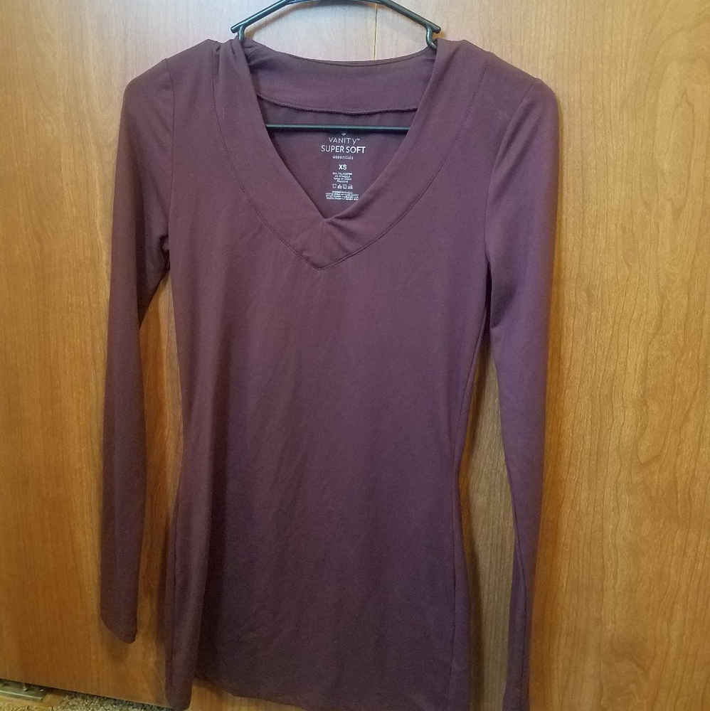 Soft, purple, long sleeved  shirt